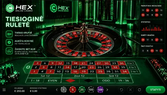 tiesiogine rulete live casino 